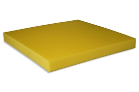 Quadrato giallo schiumato